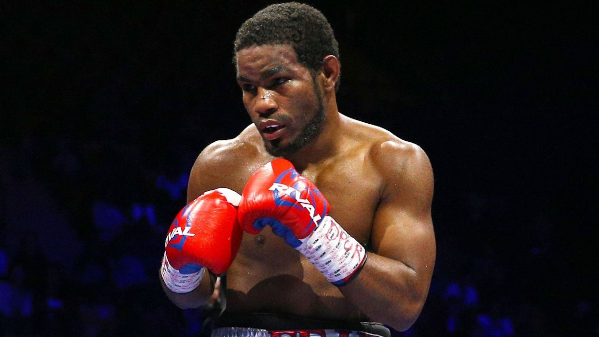 Félix Díaz in Olympic boxing uniform