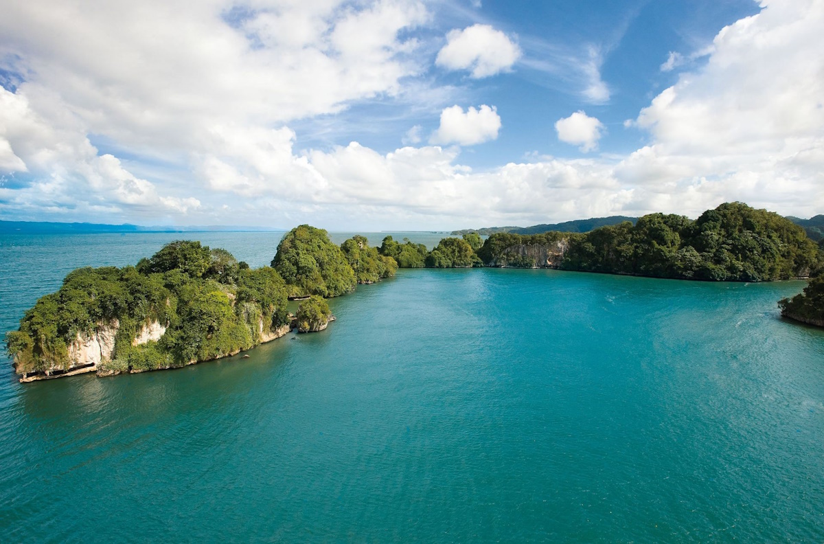 Scenic view of Los Haitises National Park