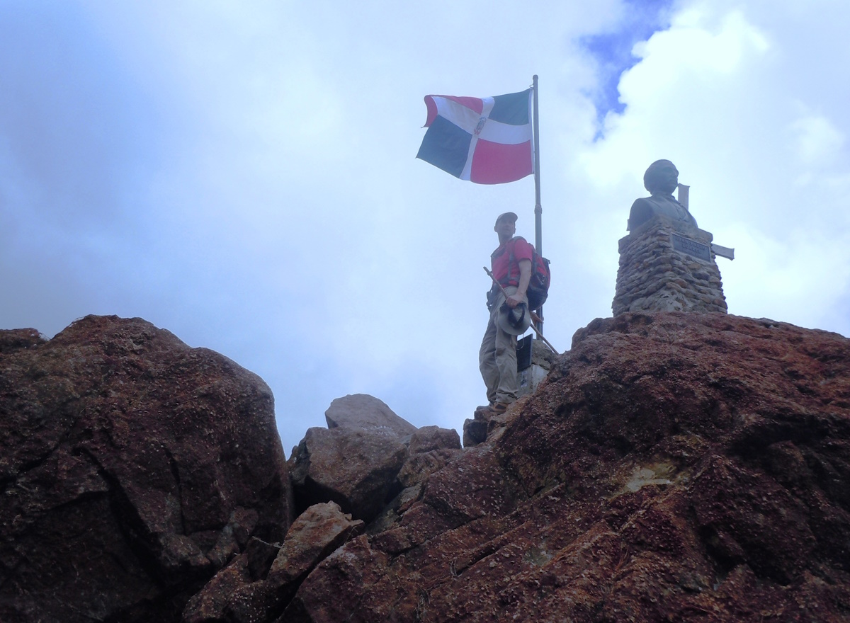 View of Pico Duarte mountain peak